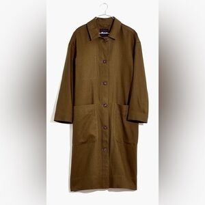 Madewell Linen Oversized Duster Coat